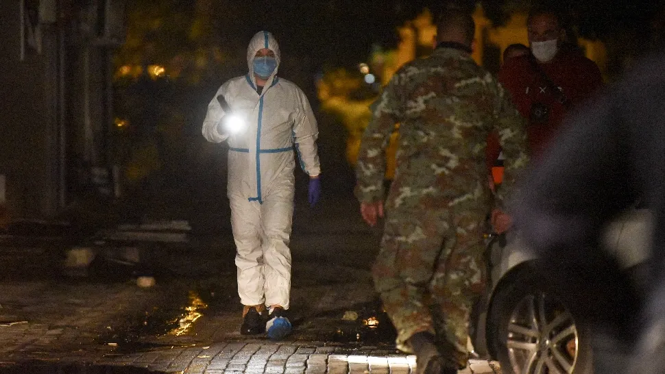 Incendiu violent, într-un spital Covid din Macedonia de Nord / Foto: Profi Media
