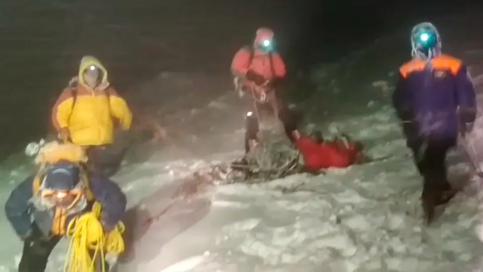 Operațiune de salvare extremă pe Muntele Elbrus din Rusia / Foto: Profimedia