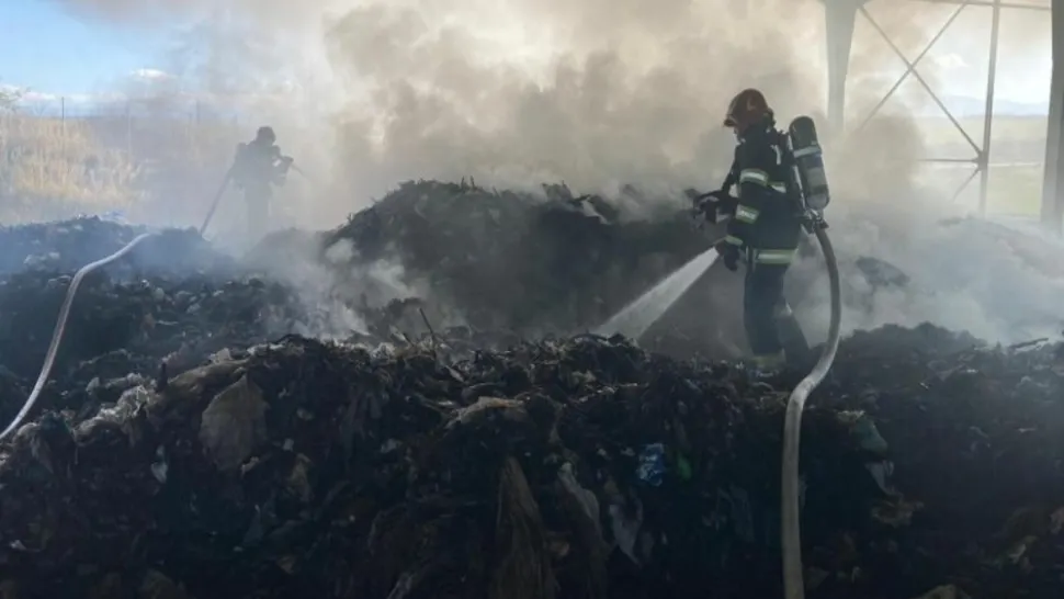 Incendiu cimitir Sibiu