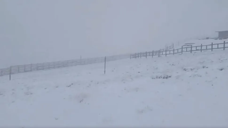 Peisaj de basm la munte. Captură video