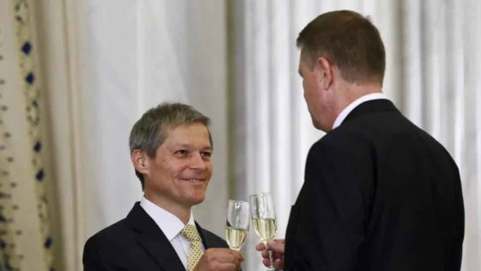Dacian Cioloș și Klaus Iohannis 2015