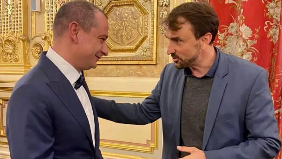 Primarul Sectorului 4, Daniel Băluță, a participat, zilele trecute, la o ceremonie găzduită la Lyon, în  Franța. Foto/Primărie