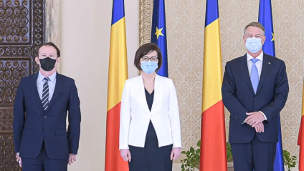 F. Cîțu, I. Mihăilă și K. Iohannis