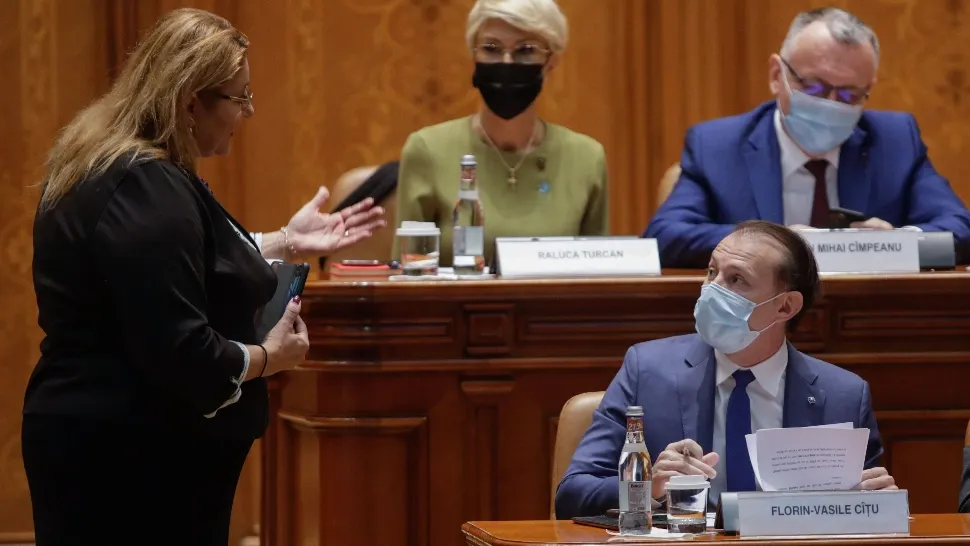 Florin Cîțu in Parlament