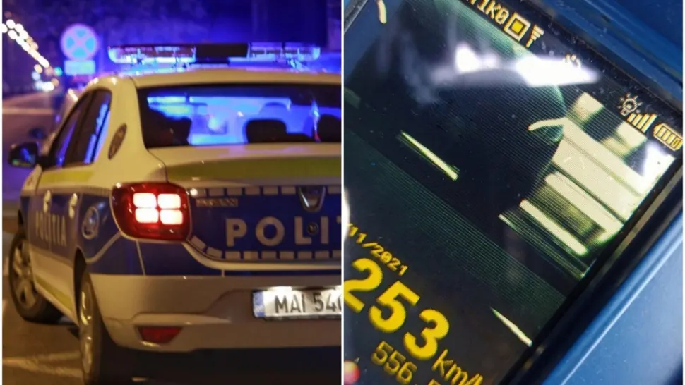 Șofer prins conducând cu o viteză amețitoare pe autostradă