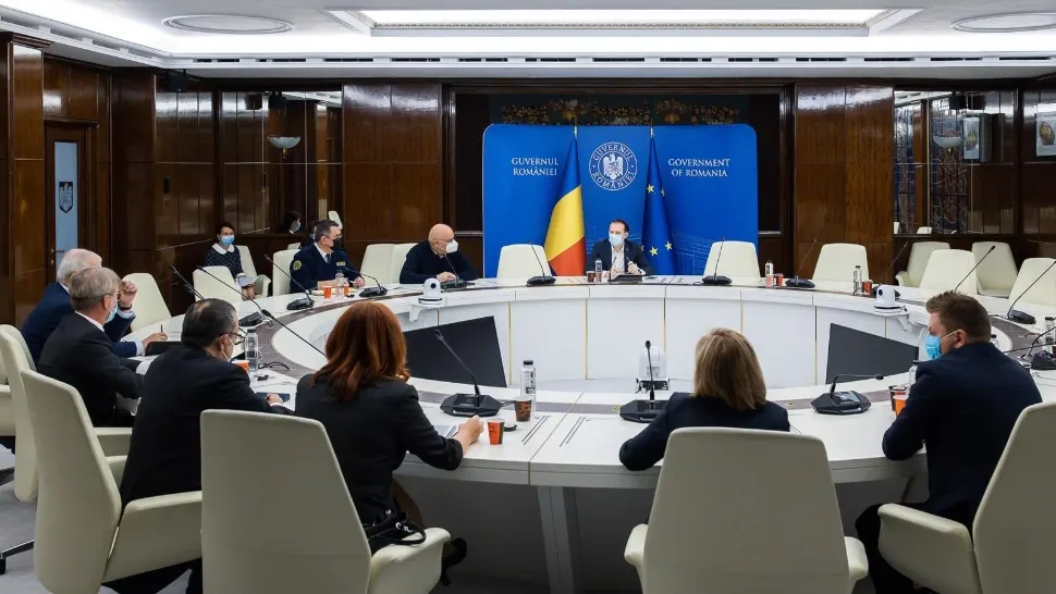 Întrevedere de lucru Florin Cîțu cu reprezentanţii producătorilor de oxigen medical / Foto: Guvernul României