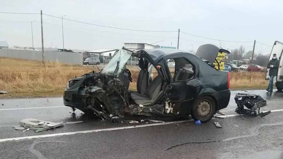 Accident pe DN2E85, în Costești