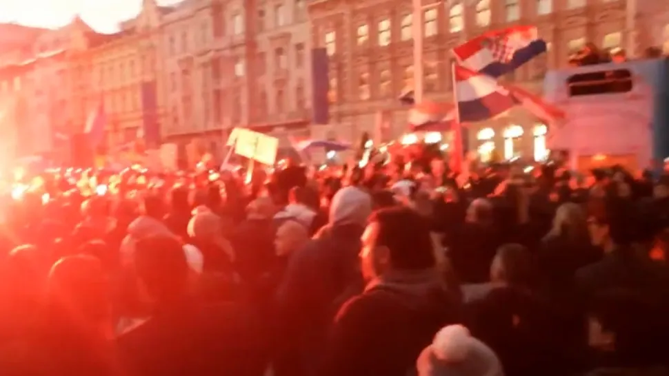 Proteste Europa/ Captură video