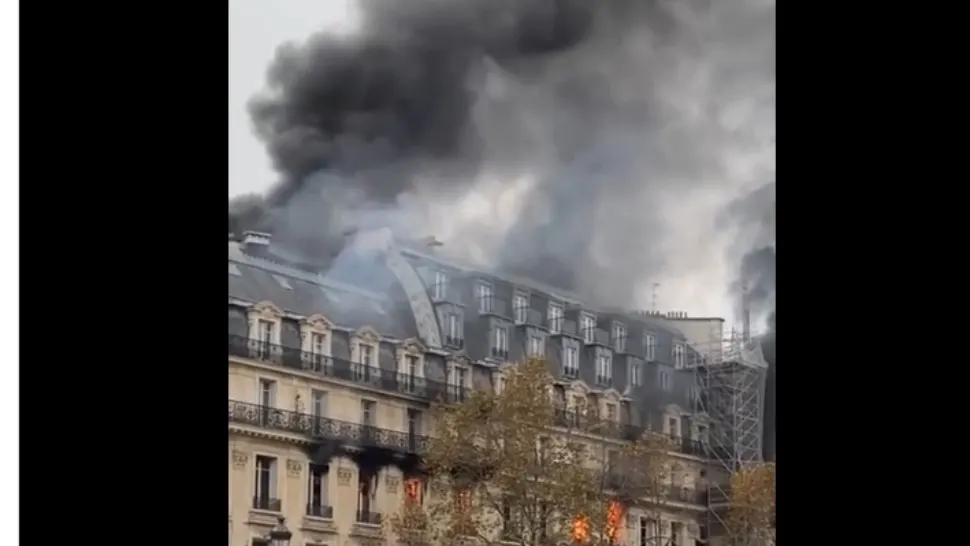Incendiu lângă Opera din Paris