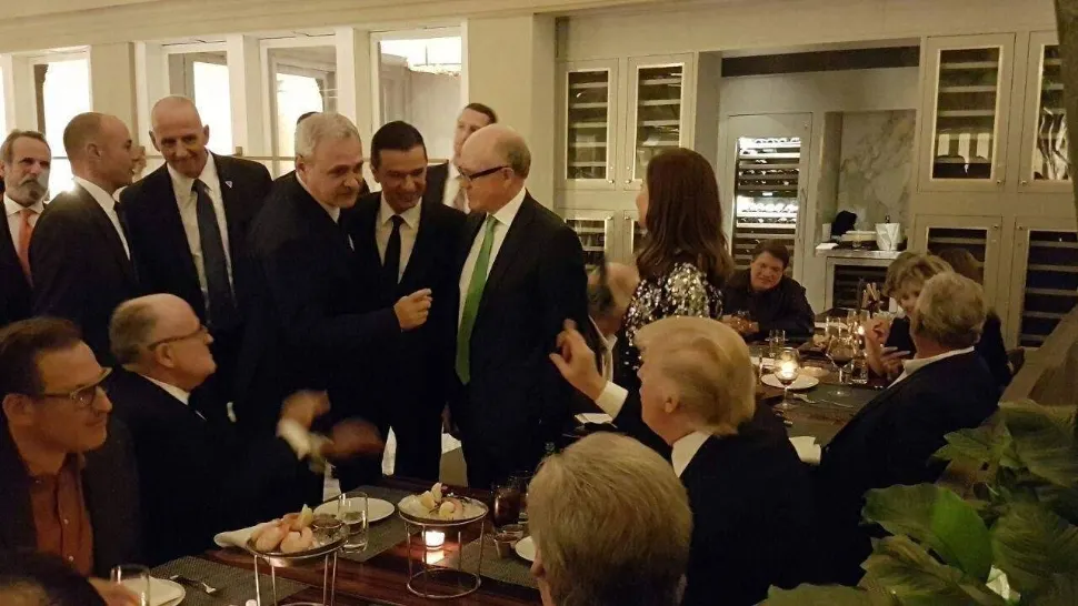Donald Trump și Liviu Dragnea, în 2017