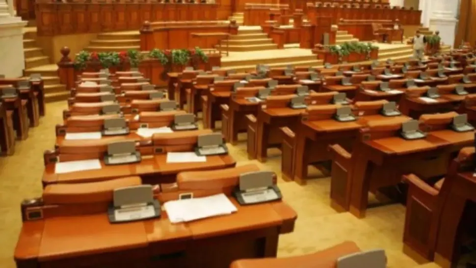 Sala Parlamentului goală