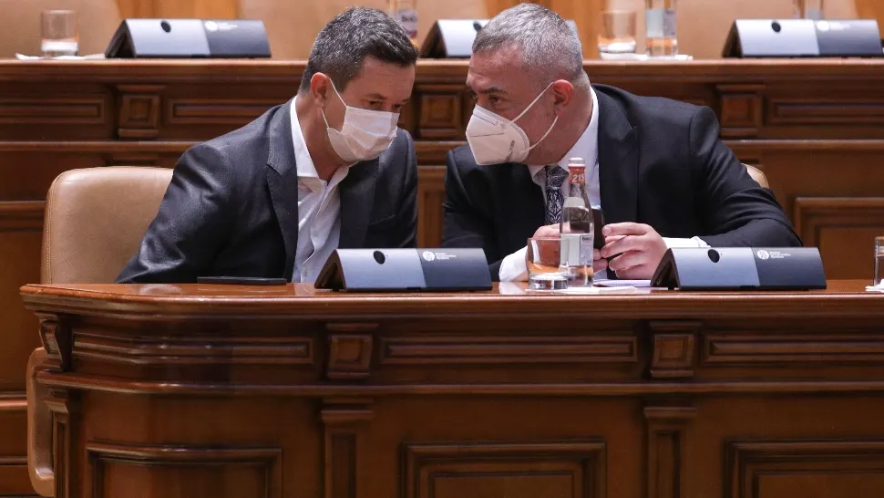 Răzvan Ioan Dincă și Dan Cristian Turturică, noii șefi de la Radioa și TVR. Inquam Photos/Octav Ganea