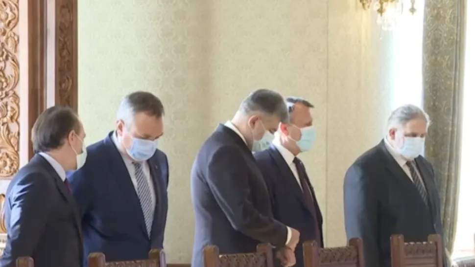 Florin Cîțu, Nicolae Ciucă și Marcel Ciolacu