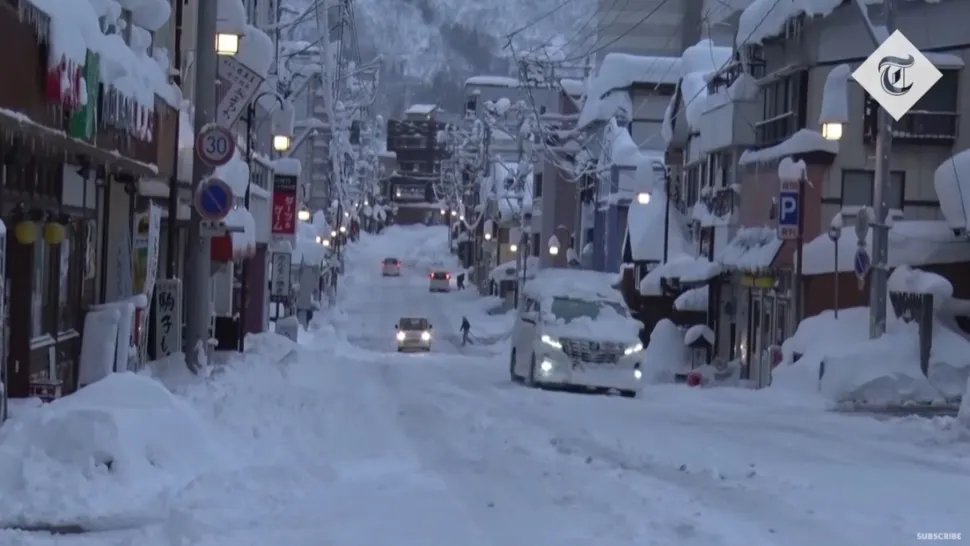 Zăpadă Japonia / Captură video