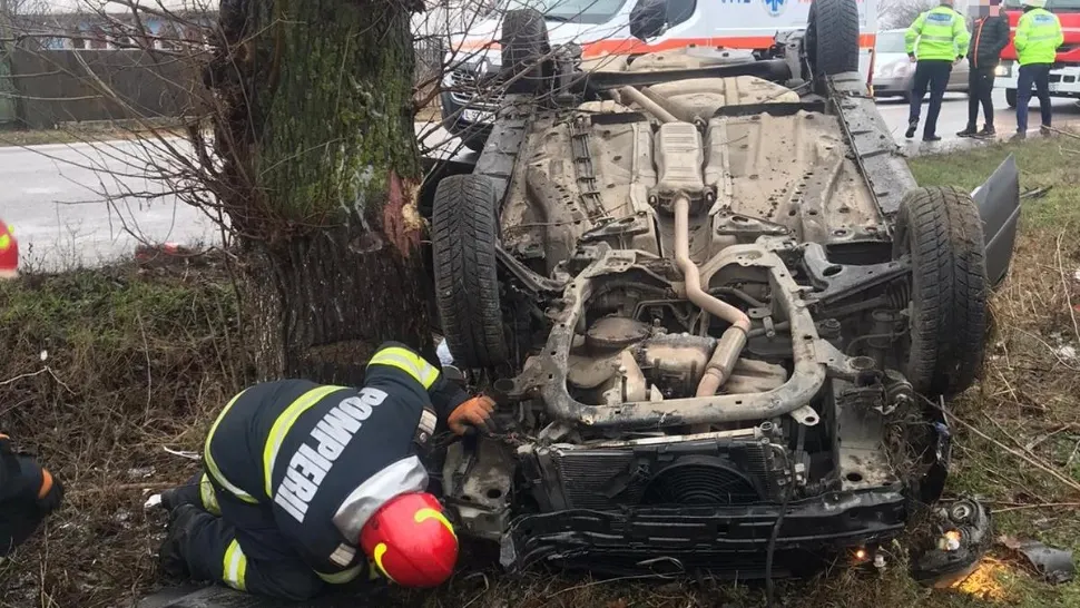 Accident cu 5 victime - FOTO: ISU Ialomița