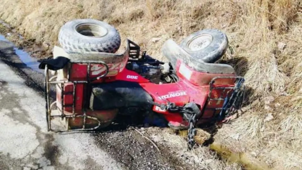 Un ATV s-a răsturnat într-un pârâu, în Prahova: un tânăr a murit, iar un altul a fost rănit grav / Arhivă foto