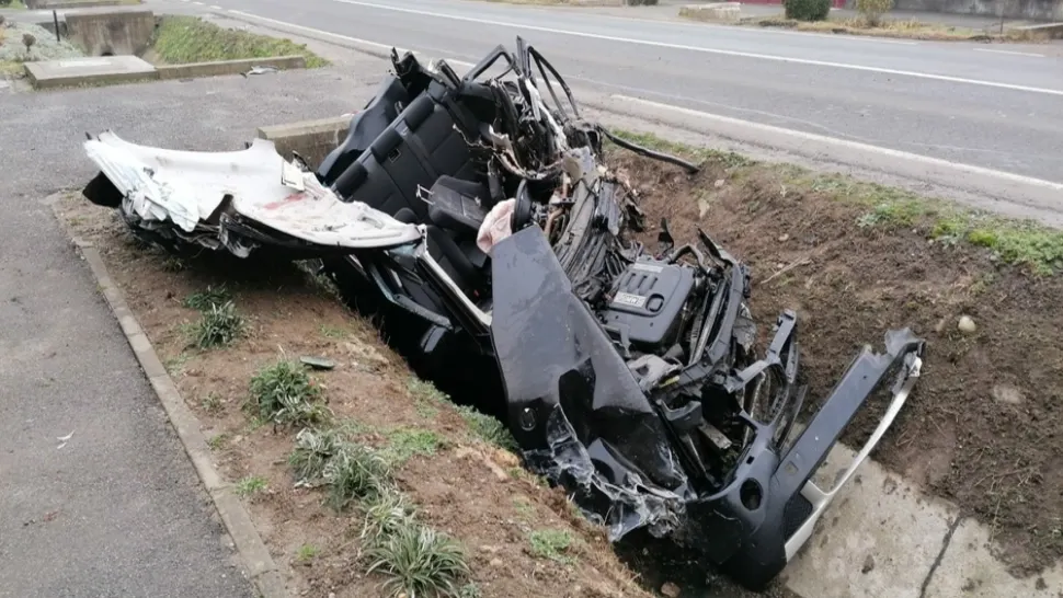 Accident pe DN1H în localitatea Pericei, judeţul Sălaj