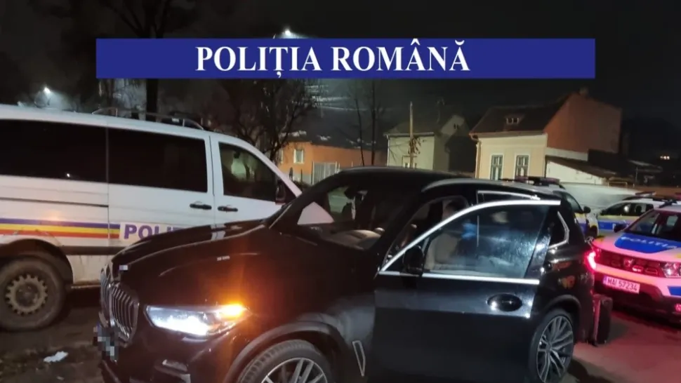 Bolidul furat FOTO: Poliția Română