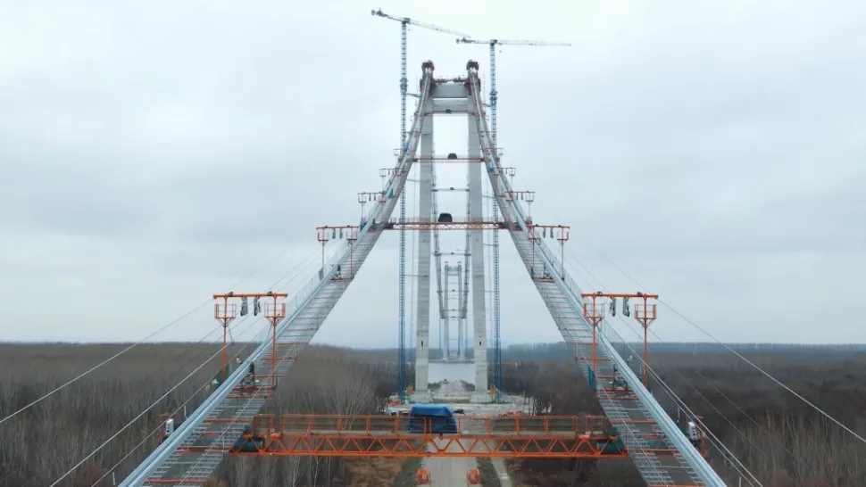 Podul de la Brăila, aproape de finalizare