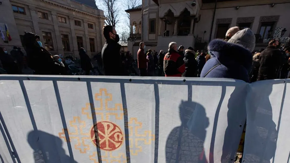 RESTRICȚII de Bobotează, în Capitală - Cum se circulă în Piața Unirii Foto: basilica.ro