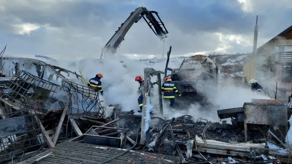 Incendiu atelier auto