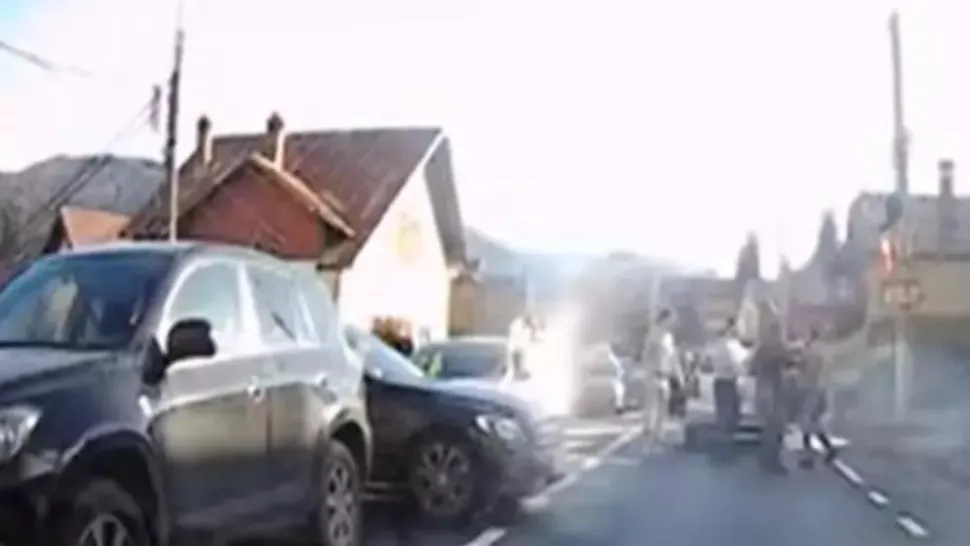 Bătaie în trafic DN1, Valea Prahovei