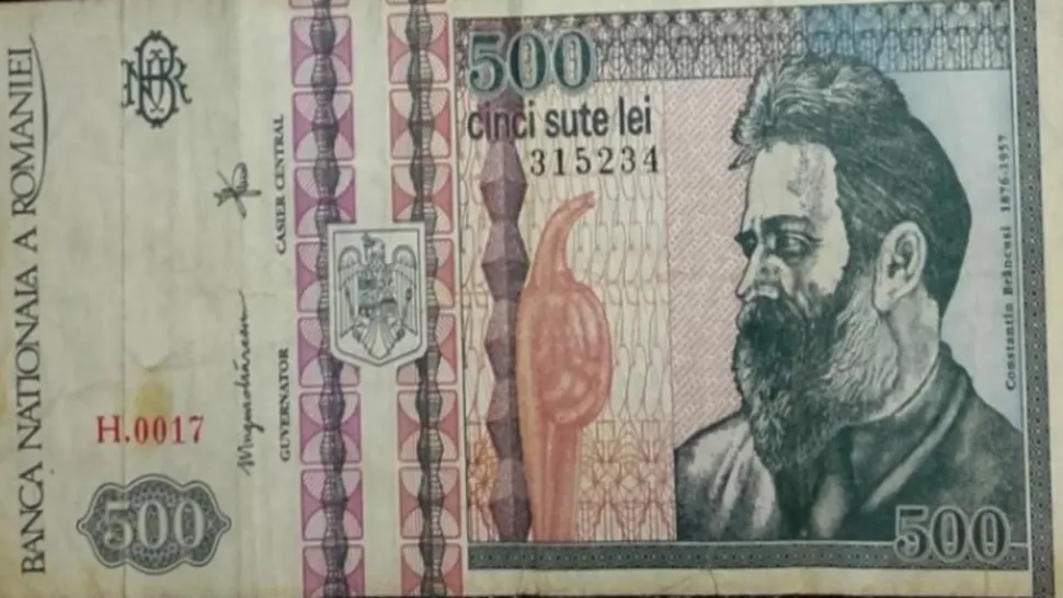 Mai ai acasă bancnote de 500 de lei cu Brâncuşi? Incredibil cât valorează acum!