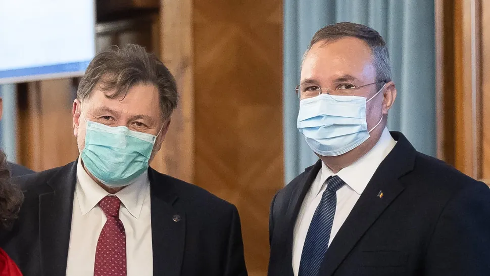 Ministrul Alexandru Rafila și premierul Nicolae Ciucă