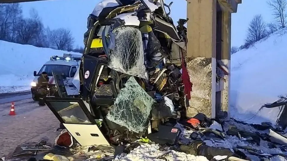 Accident auto grav în apropiere de Moscova. Foto/TASS