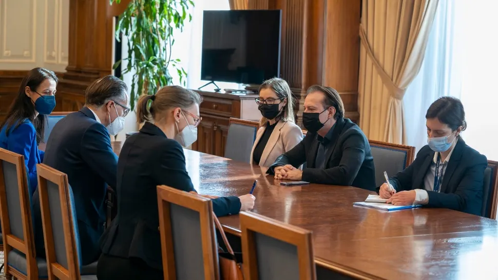 Florin Cîţu, întâlnire cu ambasadorul Republicii Federale Germania