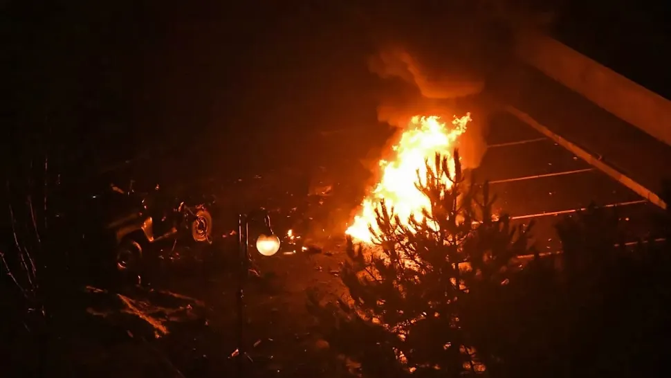 VIDEO Explozie puternică la Donețk, în apropierea unei clădiri a separatiștilor