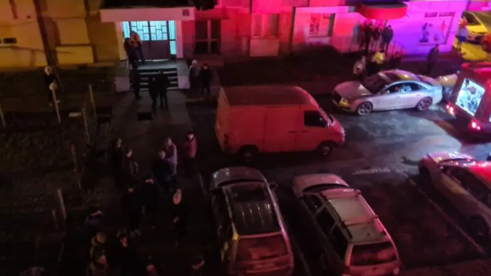 Oamenii evacuați FOTO: Romania24.ro