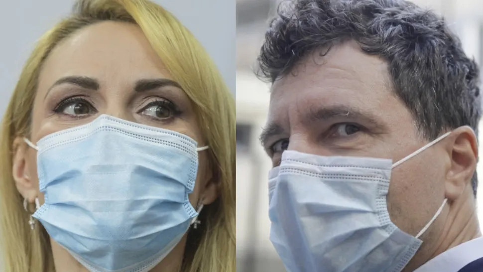 Nicușor Dan și Gabriela Firea Foto: INQUAM/Octav Ganea
