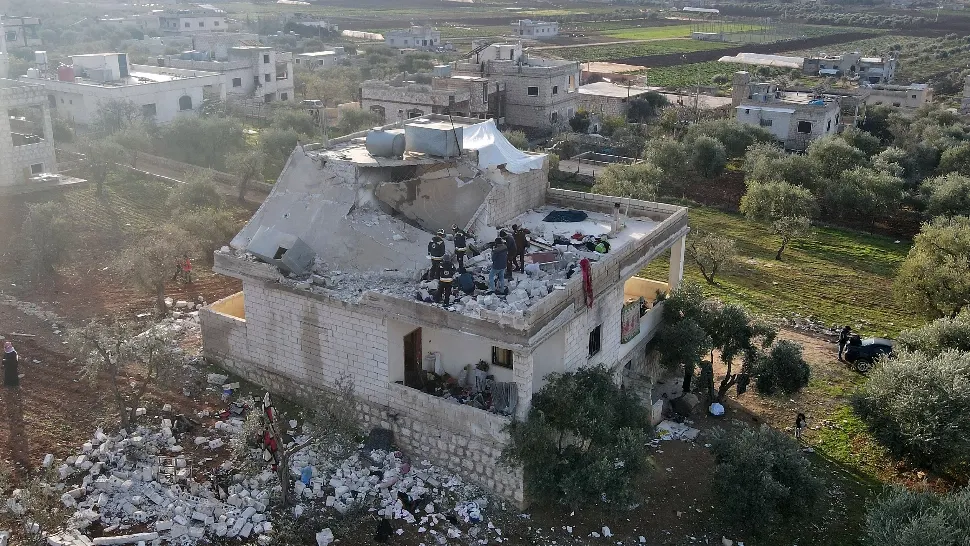 Casa în care a fost capturat liderul ISIS. Foto/Profimedia