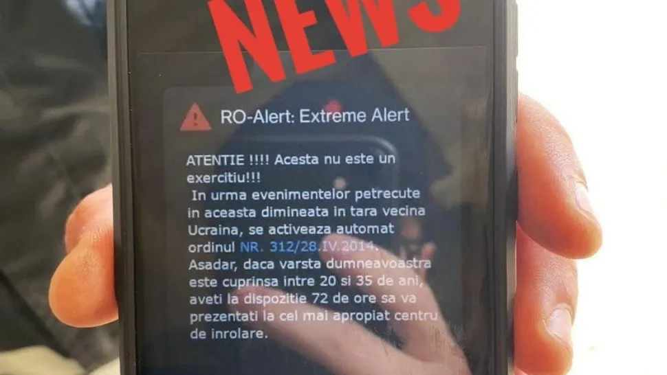 MApN avertizează: Mesaj fals!