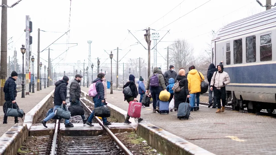 Refugiaț ucraineni în România. Sursa foto: INQUAM / Casian Mitu