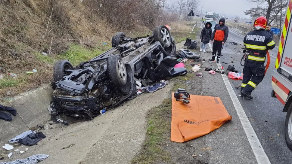 Accident grav în Caraș Severin. Un om a murit, a fost solicitat elicopterul SMURD