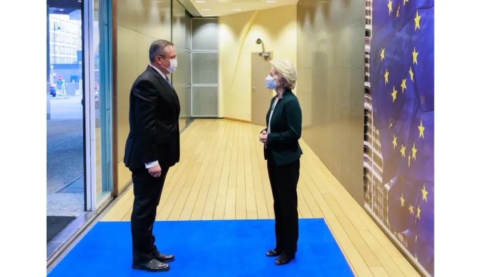Nicolae Ciucă și Ursula von der Leyen Foto: Gov.ro