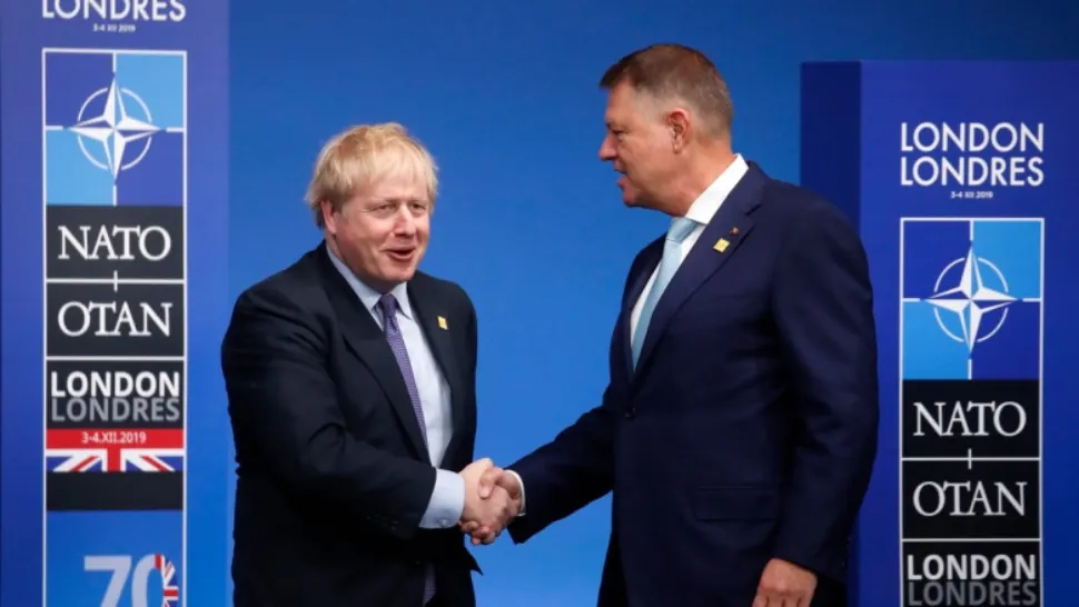 Klaus Iohannis, discuții cu premierul britanic Boris Johnson despre invazia rusă în Ucraina - Pregătiri pentru întărirea flancului estic al NATO