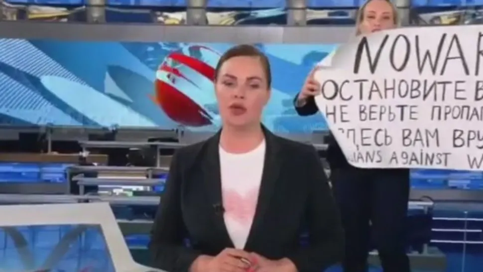 Jurnalista cu mesaj anti-razboi