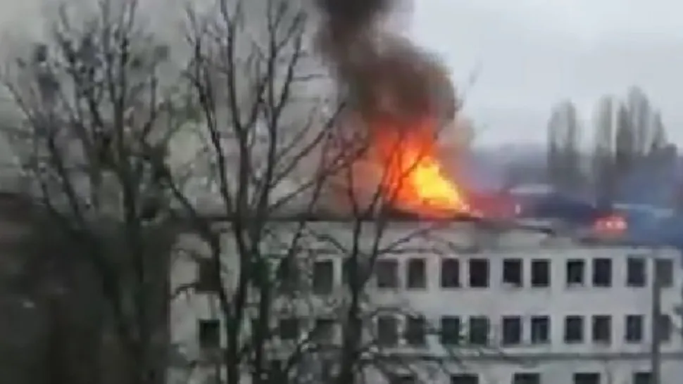 Lovitură devastatoare în Harkov - Un spital, DISTRUS de rachetele rușilor. Imagini șocante