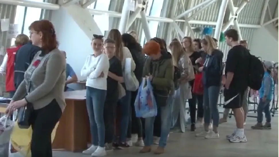 Centru refugiați / Captură video