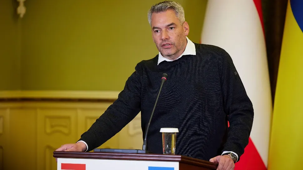 Cancelarul austriac Karl Nehammer. Foto/Profimedia