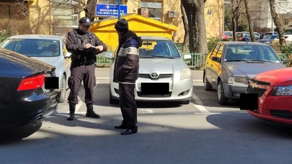 Parcagii de ocazie din București, amendați cu sute de mii de lei