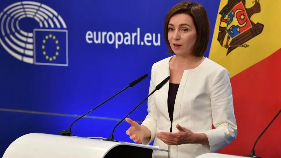 Discurs istoric al Maiei Sandu în Parlamentul European. Foto/Profimedia