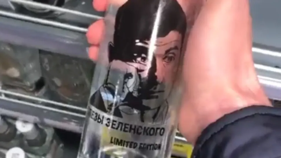 "Lacrimile lui Zelenski", băutură rusească/ Captură video
