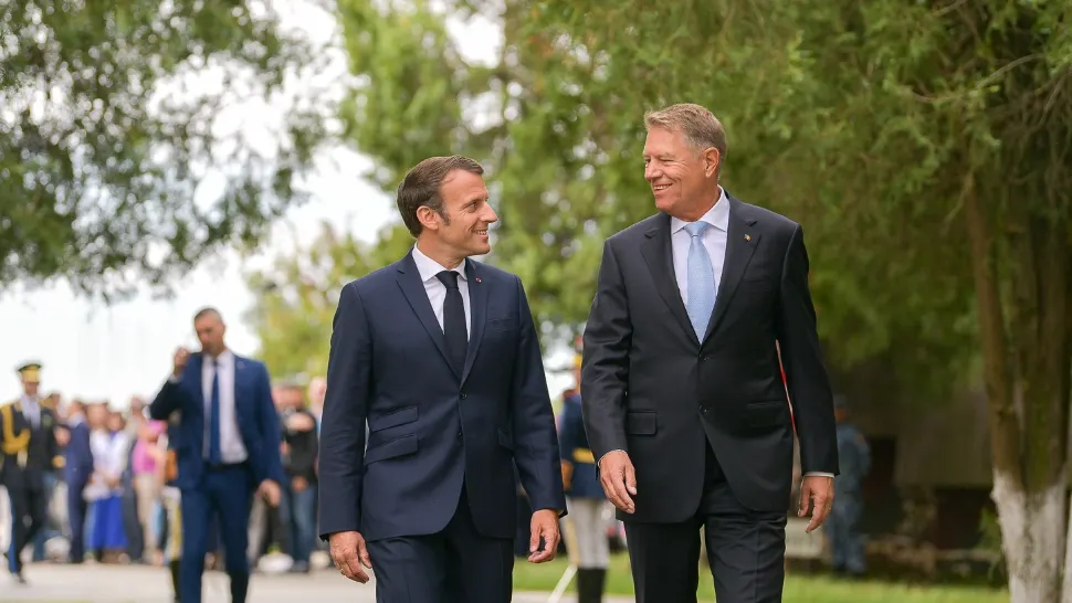 Emmanuel Macron si Klaus Iohannis