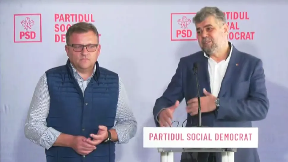 Marcel Ciolacu și Marius Budăi