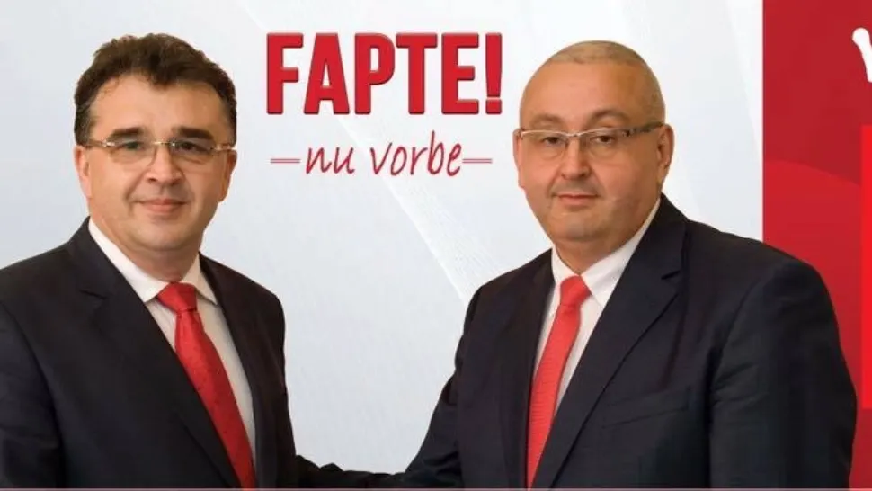 Valerică Chitic, primarul Mărășești, și Marian Oprișan, vicepreședinte CJ Vrancea