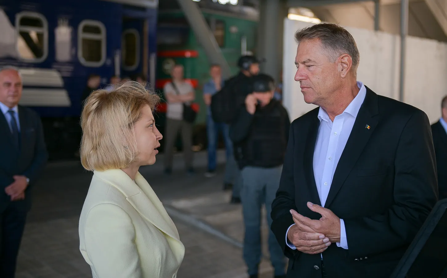 Klaus Iohannis în Ucraina / Sursa foto: Twitter